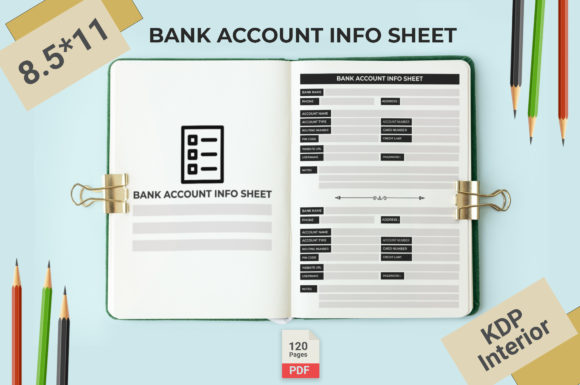 Bank Account Info Sheet KDP Interiors Guide