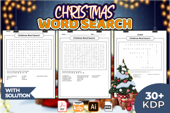 Evaluating Christmas Word Search KDP Interiors for Quality and Customization