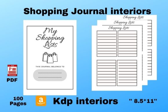 Kdp Interiors - Shopping Lists Journal: A Practical Guide for Creators and Organizers
