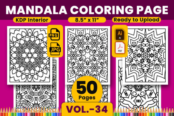 Launch Your Publishing Business Faster with a 50-Page Mandala Coloring Book KDP Interior Bundle