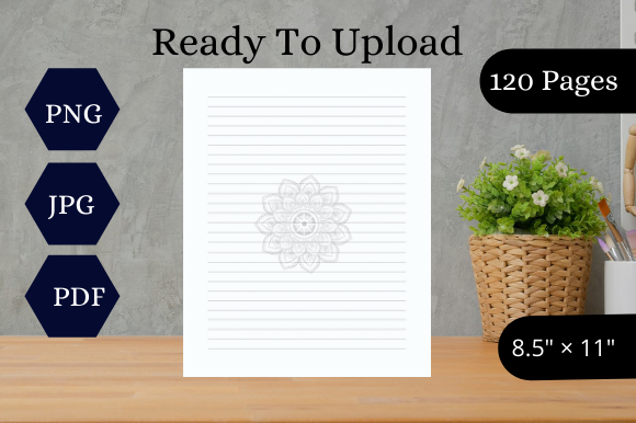 Lined Journal for KDP Interiors: Elevating Low-Content Books with Mandala Designs