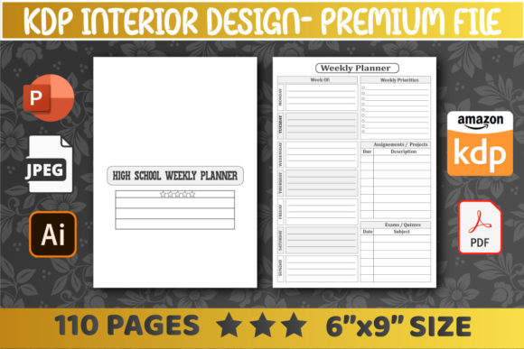 Optimizing the KDP Interiors High School Weekly Planner for Professional and Academic Tracking