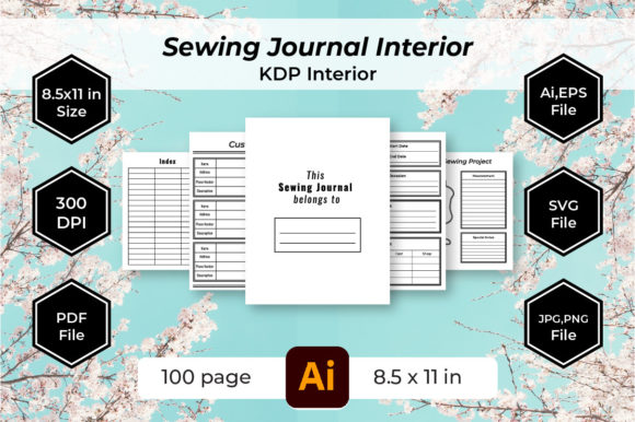Sewing Planner Journal KDP Interiors: A Complete Resource for Low Content Publishers