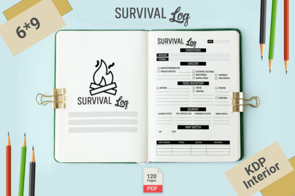 Survival Log Book KDP Interiors for Publishers